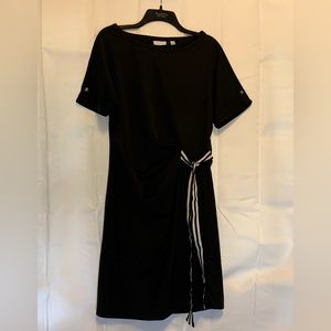 New York & Company, Pull Over Dress, Size M, Gathers to the left with a tie
